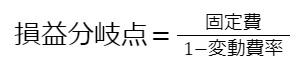 損益分岐点の計算方法